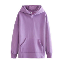 Hoodie Lavender Color Cotton Fabric