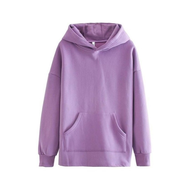 Hoodie Lavender Color Cotton Fabric