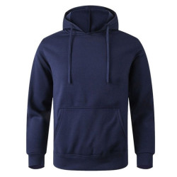 Navy Color Hoodie with white color Zipper